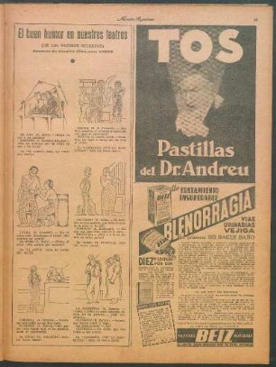 El buen humor en nuestros teatros [Caricaturas] : (De los últimos estrenos)