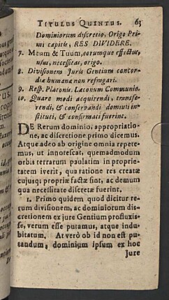 Titulus quintus.
