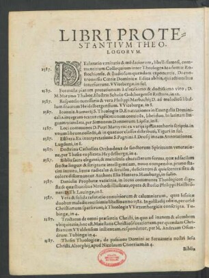 Libri Protestantium Theologorum.