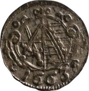 Münze, Pfennig, 1663