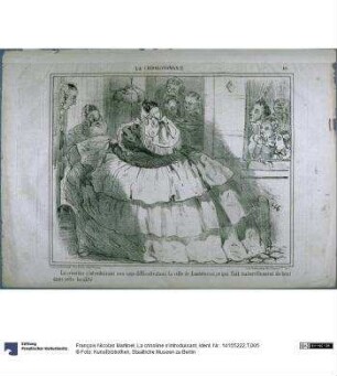 La crinoline s'introduisant