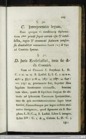 §. 30. Interpretatio legum