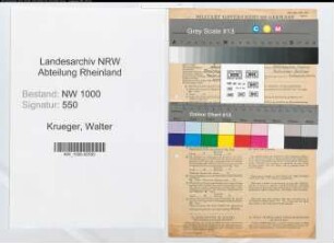Entnazifizierung Walter Krueger, geb. 24.04.1919 (Techn.-Zeichner)