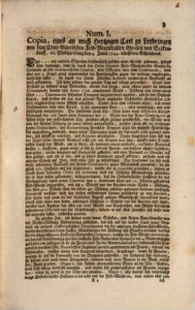 Circular-Rescript, So Ihro zu Hugarn und Böheim Königliche Majestät an Dero auswärtige Ministros allergnädigst ergehen lassen : [Wienn den 13. Juni im 1744sten ... Jahre]