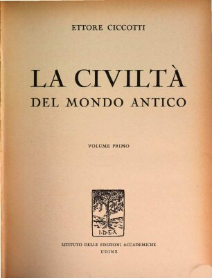 La civiltà del mondo antico, 1