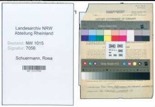 Entnazifizierung Rosa Schuermann , geb. 05.03.1893 (Kauffrau)