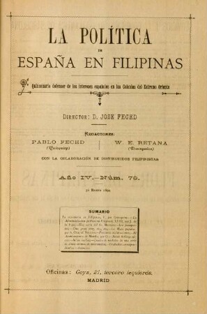 Núm. 78. 30 Enero 1894