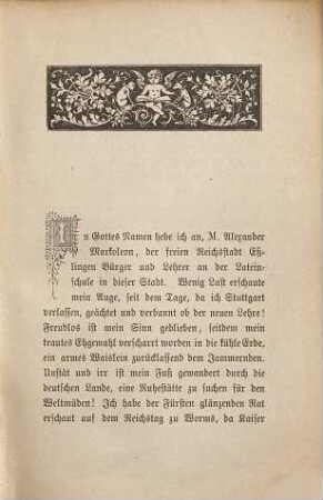 Aus einer alten Reichstadt : Zwei Geschichten