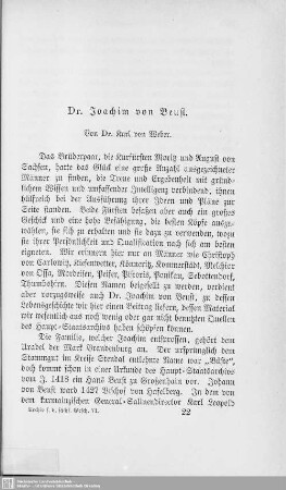 Dr. Joachim von Beust