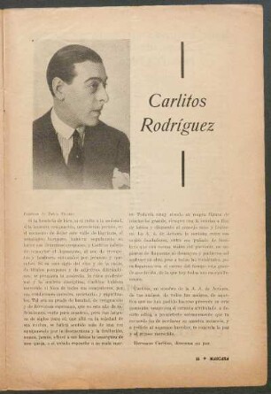 Carlitos Rodríguez : Palabras de Pablo Piazza: