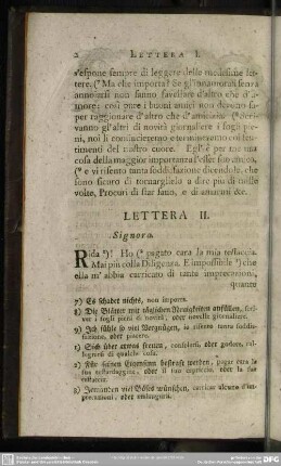 Lettera II. Signora