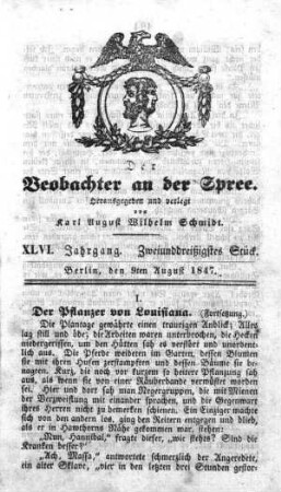 32. Stueck, 9. August 1847