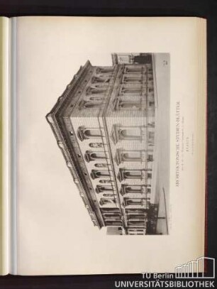 Serie II. No. 113. Wohnhaus Voss-Straße No. 1. (Borsig). Berlin.