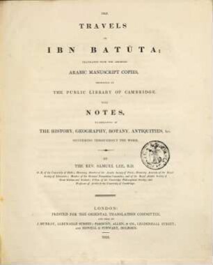 The travels of Ibn Battuta