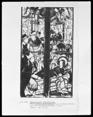Magdalenenfenster: Tod der heiligen Magdalena