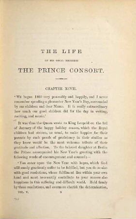 The life of His Royal Highness the Prince Consort, 5