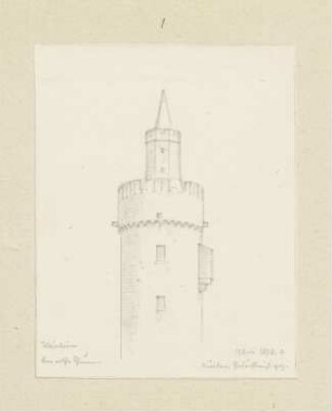 Der rote Turm in Weinheim