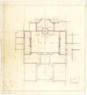 Pfann, Paul; München - Theresienhöhe; Ausstellung München 1908 - Teilgrundriss