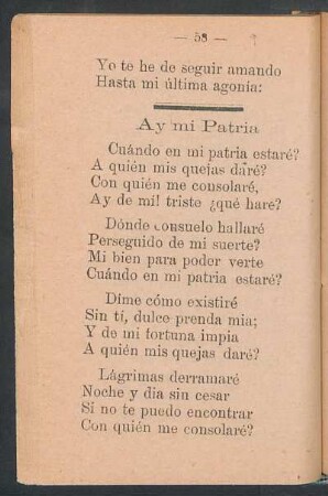 Ay mi patria