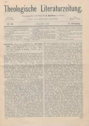 601-604 [Rezension] Nägelsbach, Carl Wilh. Ed., Der Prophet Jesaja. Theologisch-homiletisch bearbeitet