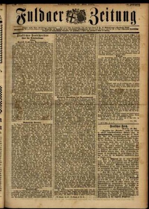 Ausgabe vom Samstag, den 30. Mai 1891.