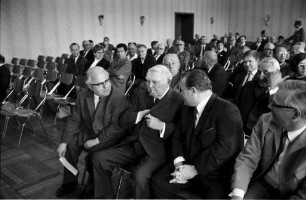 Wahlveranstaltung des CDU-Kreisverbands Karlsruhe zur Bundestagswahl am 28. September 1969.