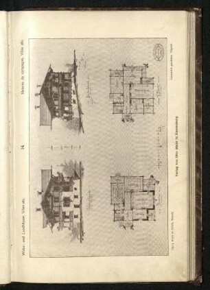 Tafel 14: Wohnhaus des Herrn Oberst Ulr. Wille in Bern