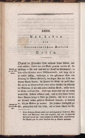 XXXIII. Das Leben des florentinischen Malers Dello.