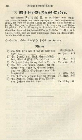 3) Militär-Verdienst-Orden.