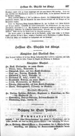 Hofstaat Sr. Majestät des Königs