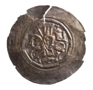 Münze, Pfennig, Brakteat, um 1240?