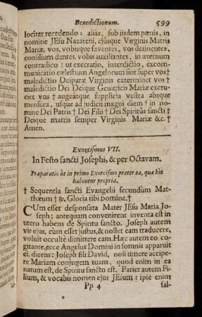 599-604, Exorcismus VII; ...