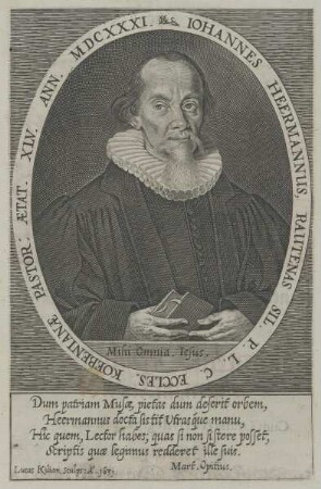 Bildnis des Iohannes Heermannus