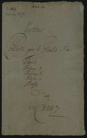 Konzerte; fl, strings, bc; G-Dur; QV 5: 173; GroF 648