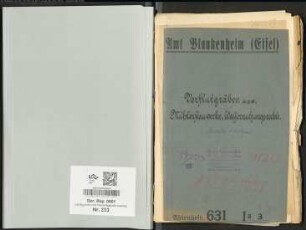 Vorflutgräben, Mühlenstauwerke, Wassernutzungsrechte in Blankenheim Kreis Schleiden.