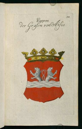 54r-54v, 54. Wappen der Grafen von Arsio