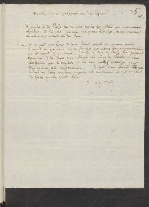 36. Bericht, 7. Mai 1789