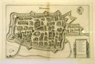 Memmingen Vogelschauplan - aus Merian/Schwaben
