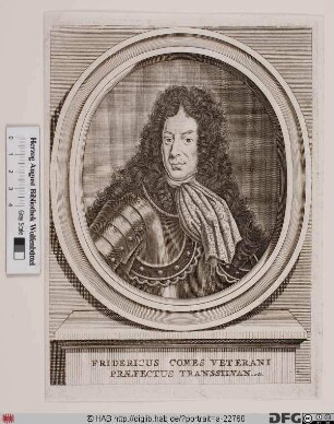 Bildnis Friedrich Graf von (Federigo conte) Veterani