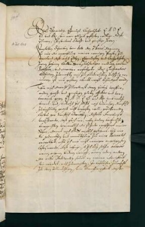 Nr. 192: Empfangsbestätigung Dr. Bidenbachs, 1628.