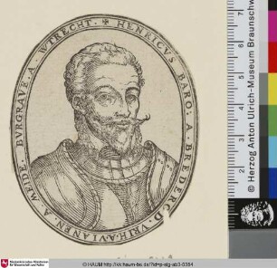 [Henricus Dominus Baro A Brederod. Urth A Vianen A Meide Burgrave A Utrecht]