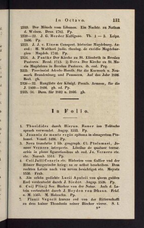 131-149, In Folio - In Quarto