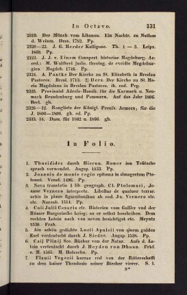 131-149, In Folio - In Quarto