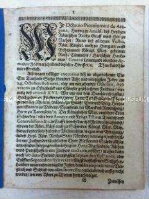 Vereinbarungen auf dem Friedens-Executionstag in Nürnberg am 26. Juni 1650
