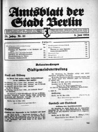 1934,22: Nr. 22, 3. Juni 1934