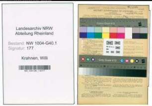 Entnazifizierung Willi Krahnen , geb. 11.08.1902 (Justizinspektor)