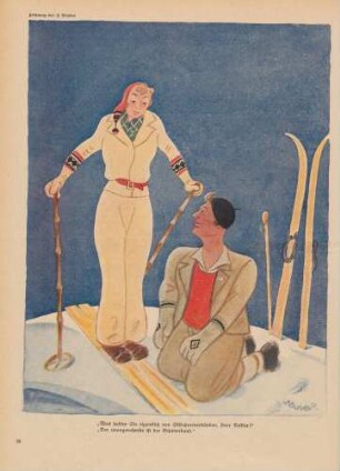"Was halten Sie eigentlich von Skifahrerverbänden, Herr Doktor?"
