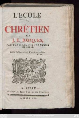 L' Ecole Du Chrétien