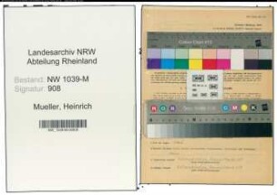 Entnazifizierung Heinrich Mueller , geb. 22.07.1899 (Angestellter)