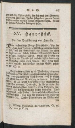 XV. Hauptstück. Von der Bevölkerung von Amerika